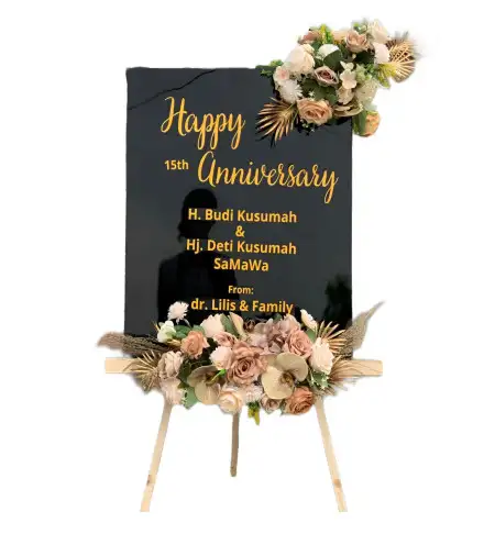 Papan Bunga Akrilik Boreng